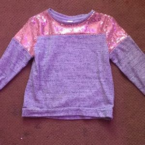 Kids sweater- sparkly and marble design.